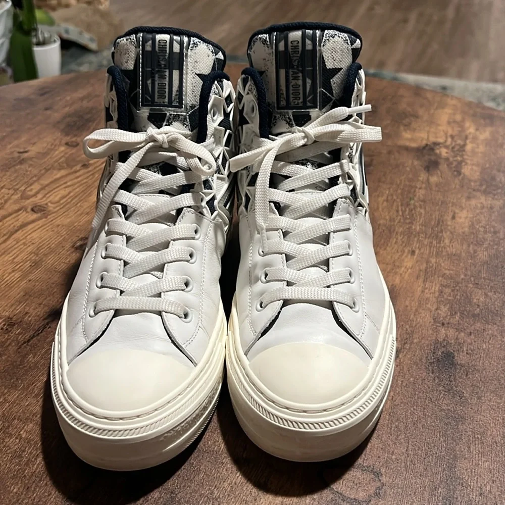 Authentic Christian Dior high top star sneaker - Picture 6 of 10